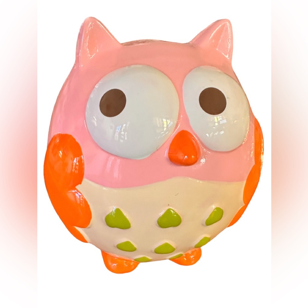 Colorful Ceramic Owl Piggy Bank